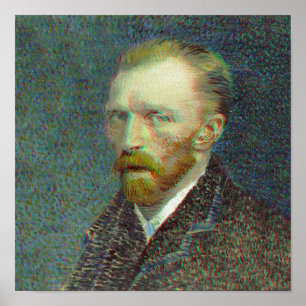 Anaglyph 3D Vincent van Gog Selbstportrait Poster