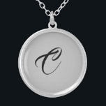 Anagram Letter C-Kette Versilberte Kette<br><div class="desc">Buchstabe C</div>