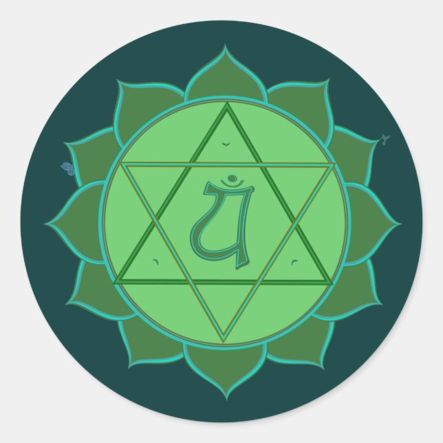Anahata Chakra Sticker (Vorderseite)