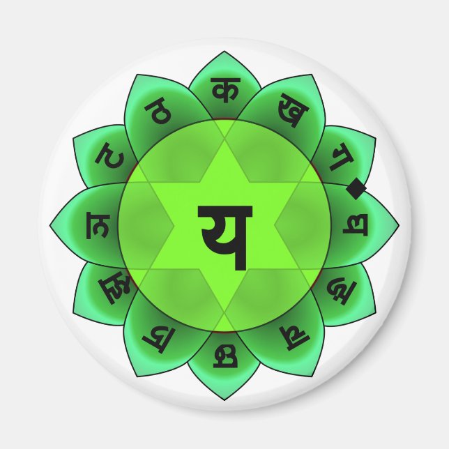 Anahata Das Herz Chakra Magnet (Vorne)