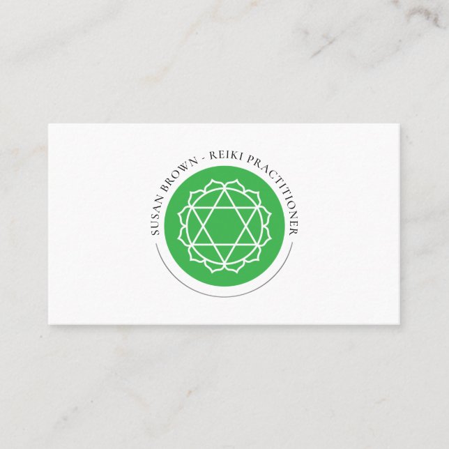 Anahata Heart Chakra Carte de visite (Devant)