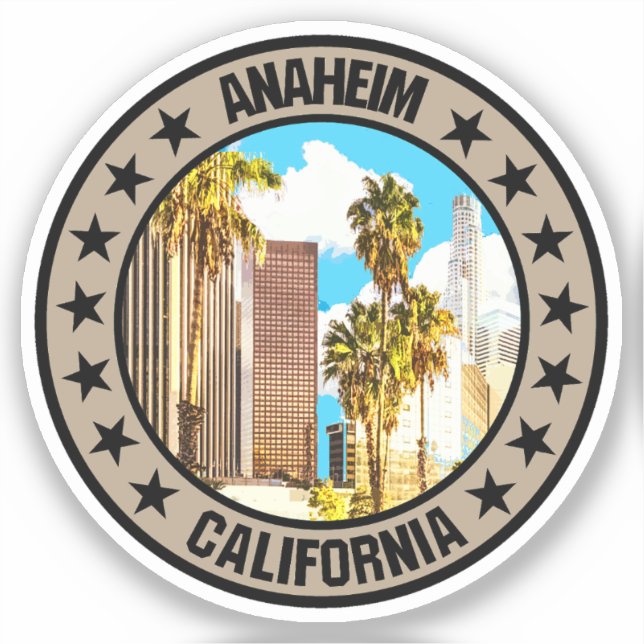 Anaheim Aufkleber (Vorderseite)