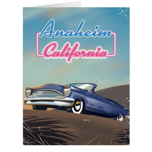Anaheim California Reiseplakat (Vorderseite)