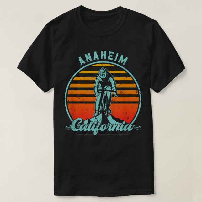 Anaheim California Road Bike T-Shirt (Design vorne)