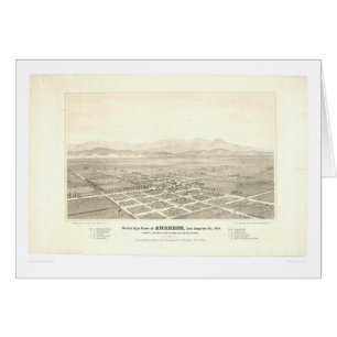 Anaheim, carte panoramique de CA (0025A) - non