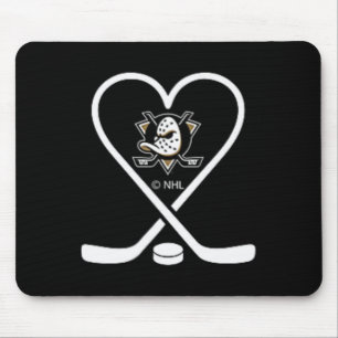 Anaheim Ducks Valentine Sticks Schwarz Nhl Offizie Mousepad