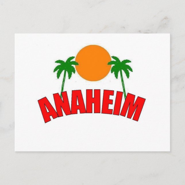 Anaheim, Kalifornien Postkarte (Vorderseite)