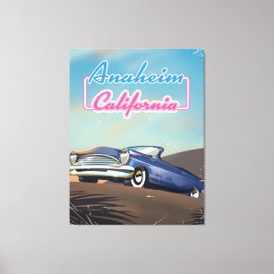 Anaheim Kalifornien Reiseplakat Leinwanddruck