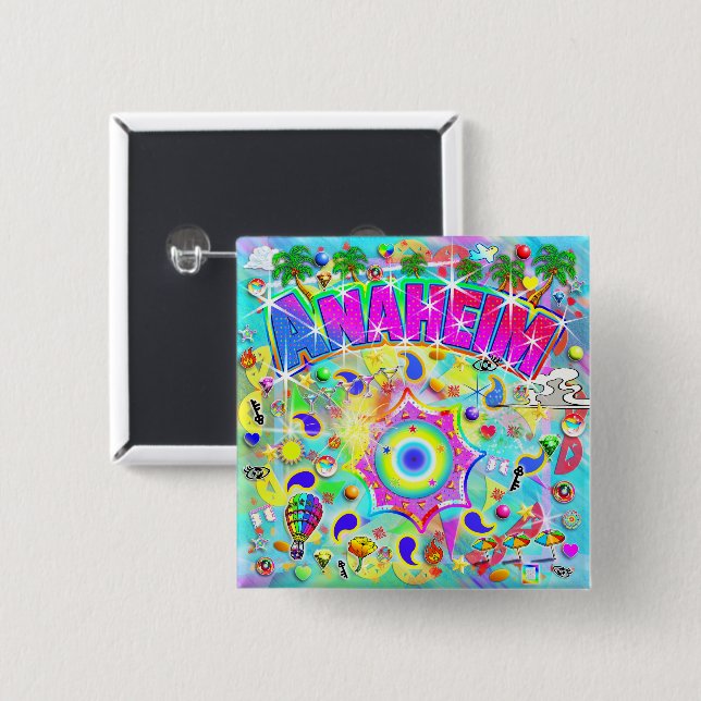 Anaheim Mystic Dance  Button (Vorne & Hinten)