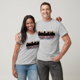 Anaheim Skyline Latitude und Länge T-Shirt