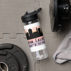Anaheim Skyline Latitude und Länge Trinkflasche