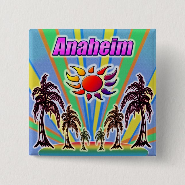 Anaheim Sommerliebe-Button Button (Vorderseite)