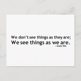 Anais Nin Motivierend Quote Postkarte