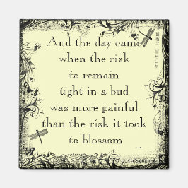 Anais Nin Risk Quote Magnet