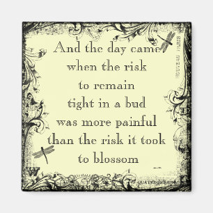 Anais Nin Risk Quote Magnet