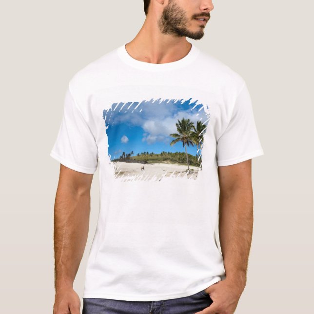 Anakena, Rapa Nui, Osterinsel, Chile T-Shirt (Vorderseite)