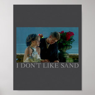 Anakin & Padme Film Ster Ich mag keinen Sand Poster