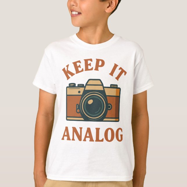 Analog behalten T-Shirt (Vorderseite)