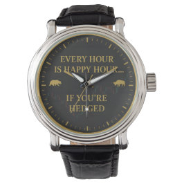 Analog-Beobachtung des Börsenhandels Armbanduhr