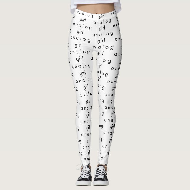 Analog Girl White Leggings (Vorderseite)