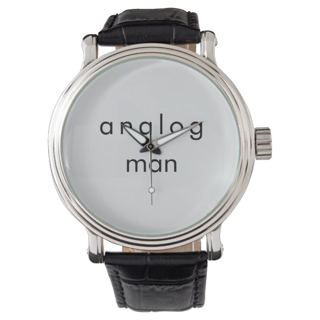 Analog Man Audiophile Armbanduhr (Vorderseite)