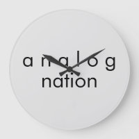 Analog Nation Audio Grau Quarzsäulenuhr