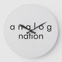 Analog Nation Audio Grau Quarzsäulenuhr
