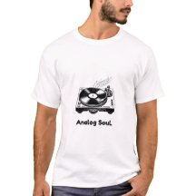 Analog Soul Vinyl T-Shirt | Minimalistische Drehsc