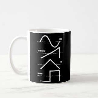 Analog Synthesizer Techno Waveform Synth Nerd Kaffeetasse