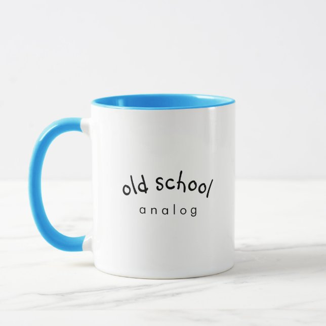 Analoge Coffee-Mug im Retro-Stil Tasse (Links)