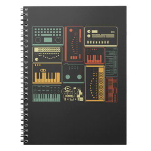 analoge modulare Tastatur für Synthesizer-Musikpr Notizblock