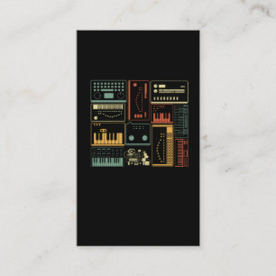 analoge modulare Tastatur für Synthesizer-Musikpr Visitenkarte