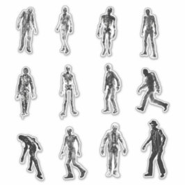 Analoger Horror Zombie Stickers Aufkleber