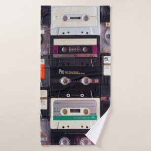 Analogische Audiokassette Badehandtuch