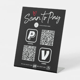 Analyse du code QR moderne pour payer le panneau d