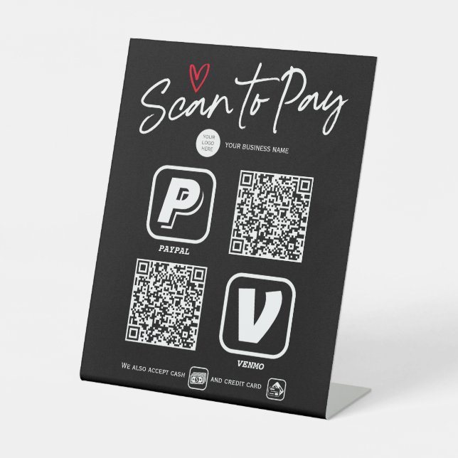 Analyse du code QR moderne pour payer le panneau d (Recto)