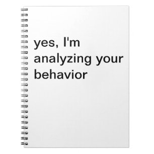 Analyse Ihres Verhaltens-Notebooks Notizblock