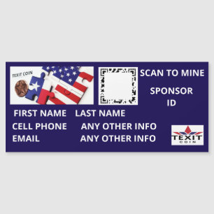 Analyse texitcoin pour mine QR Code Magnet