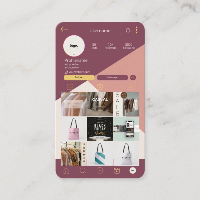 Analyser pour connecter le logo du code QR Carte d (Devant)