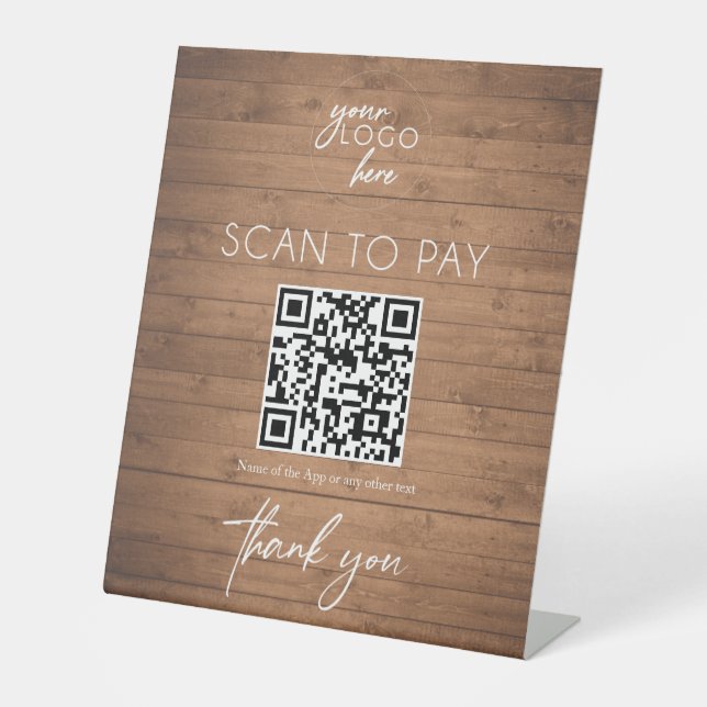 Analyser pour payer bois panneau d'affaires rustiq (Recto)