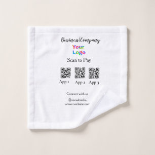 Analyser pour payer le logo de l'entreprise Q R co