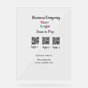 Analyser pour payer le logo de l'entreprise Q R co