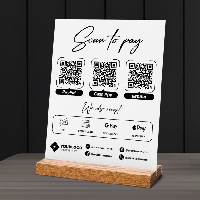Analyser pour payer le paiement du code QR de sign (Créateur téléchargé)