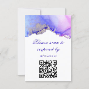 Analyser pour répondre carte RSVP mariage