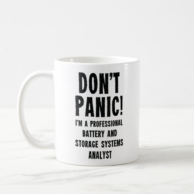 Analyst für Akku- und Speichersysteme Kaffeetasse (Links)