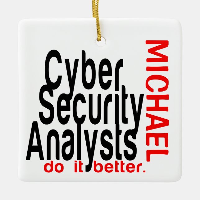 Analysten für die Cybersicherheit tun es besser al Keramikornament (Vorderseite)