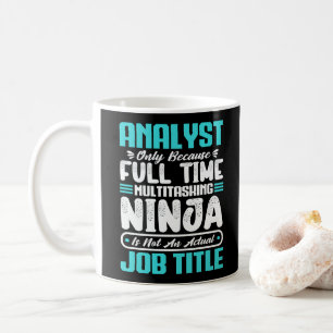 Analysten Job Title Profession Funny Analyst Kompe Kaffeetasse