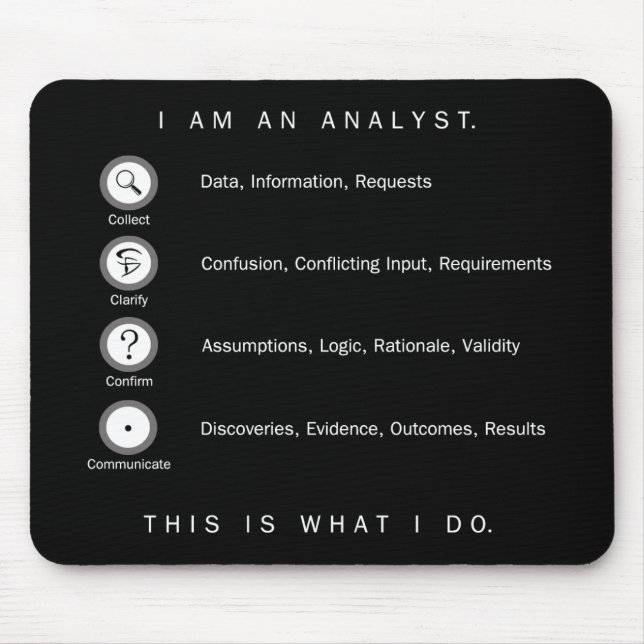 Analytiker Mousepad (Vorne)