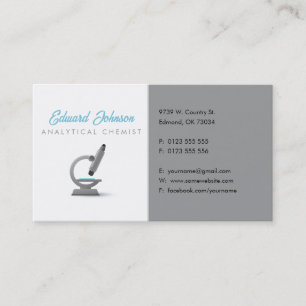 Analytiker   Wissenschaftsmikroskop Visitenkarte