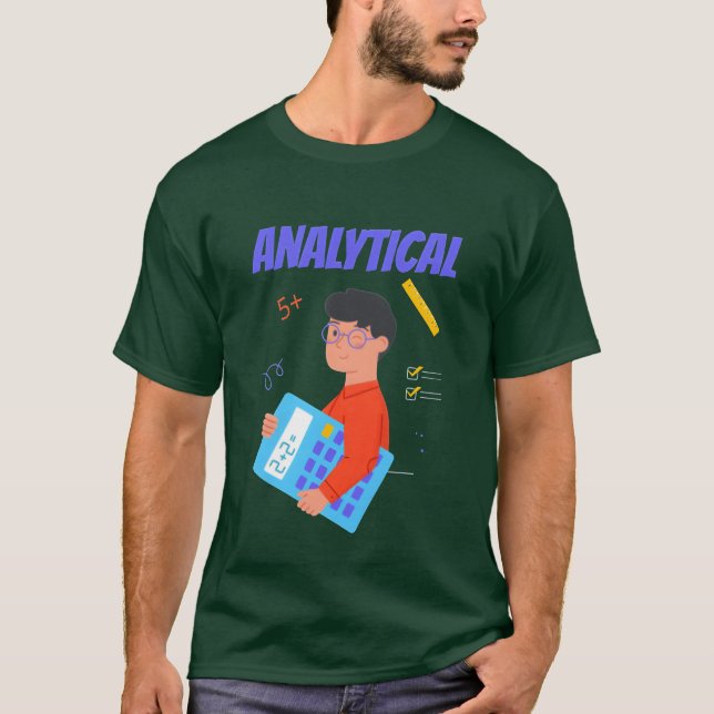 Analytisch lustig T-Shirt (Vorderseite)